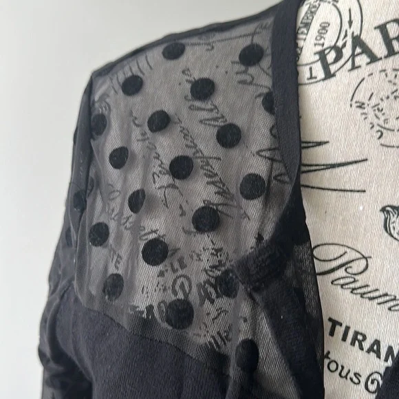 Elegant Black Sheer Women's Jacket - Picture 2 of 3